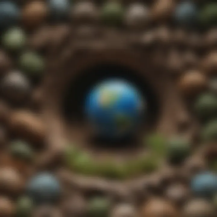 A collage illustrating the evolution of Earth Day celebrations over the years