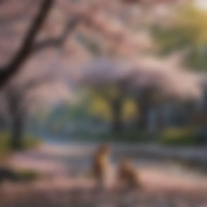 Seasonal cherry blossoms symbolizing Japan's beautiful landscapes