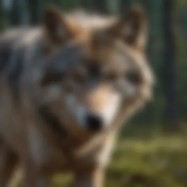 An illustration of the gray wolf's classification within the animal kingdom