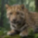 Lush forests of the Amur leopard's habitat, showcasing diverse flora