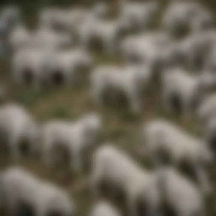 An aerial view of the geographical regions where white tigers are found in the wild