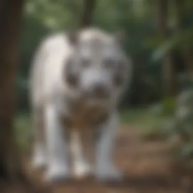 An illustration of conservation efforts aimed at protecting white tiger habitats