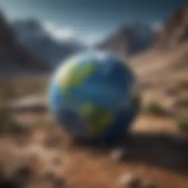 Illustration of Earth during different climatic epochs