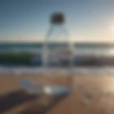 Infographic illustrating statistics on plastic water bottles in oceans