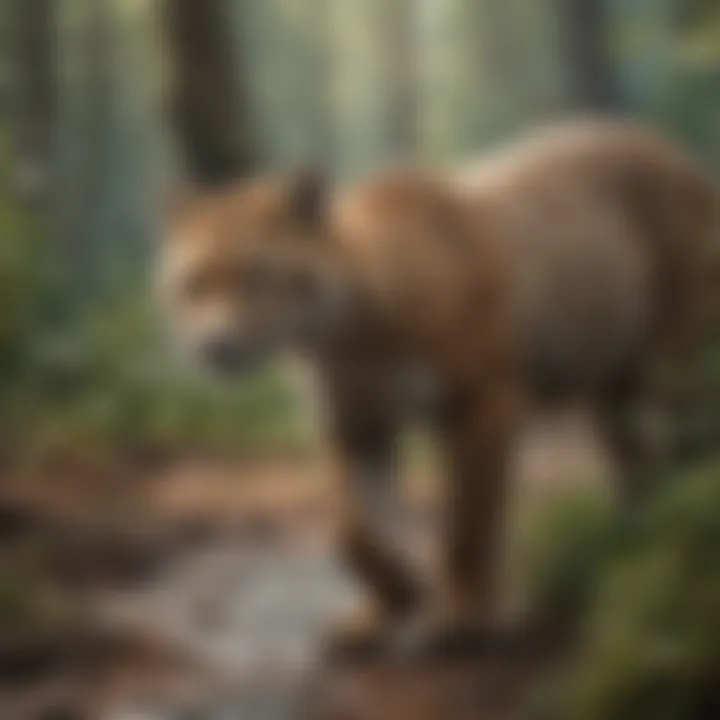 Wildlife thriving in a clean, litter-free environment
