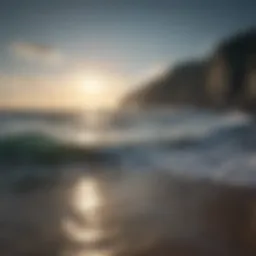 Vast ocean landscape reflecting the sky