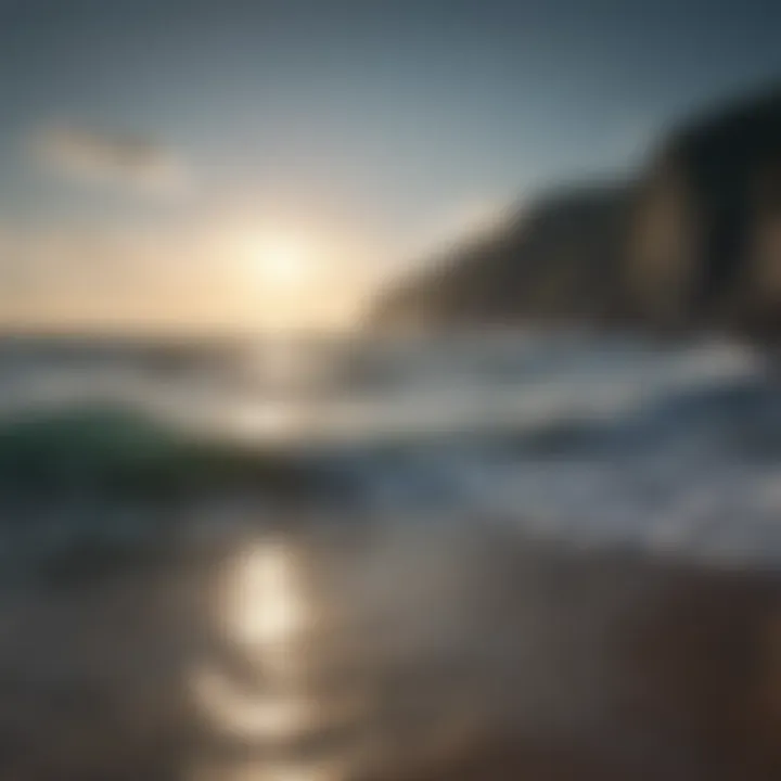 Vast ocean landscape reflecting the sky
