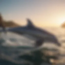 Dolphin using echolocation