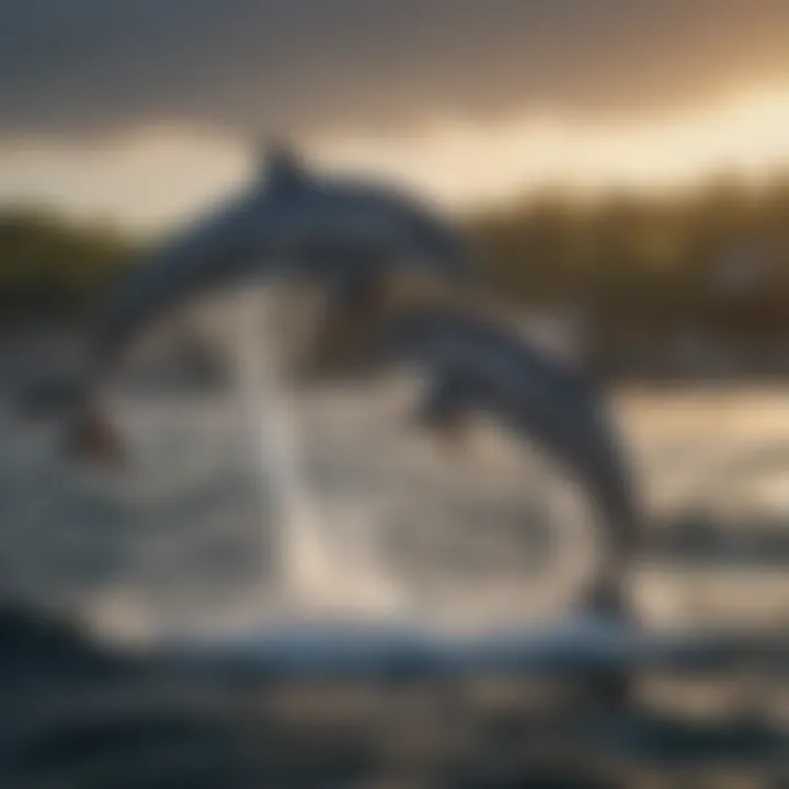 Dolphins hunting collaboratively
