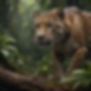 The Jaguar's Ecological Importance An illustration depicting the jaguar's role in the rainforest ecosystem.
