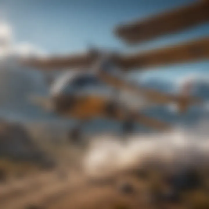 A timeline showcasing milestones in aviation history