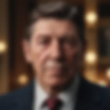 Cultural symbols associated with Reagan's influence on American society.