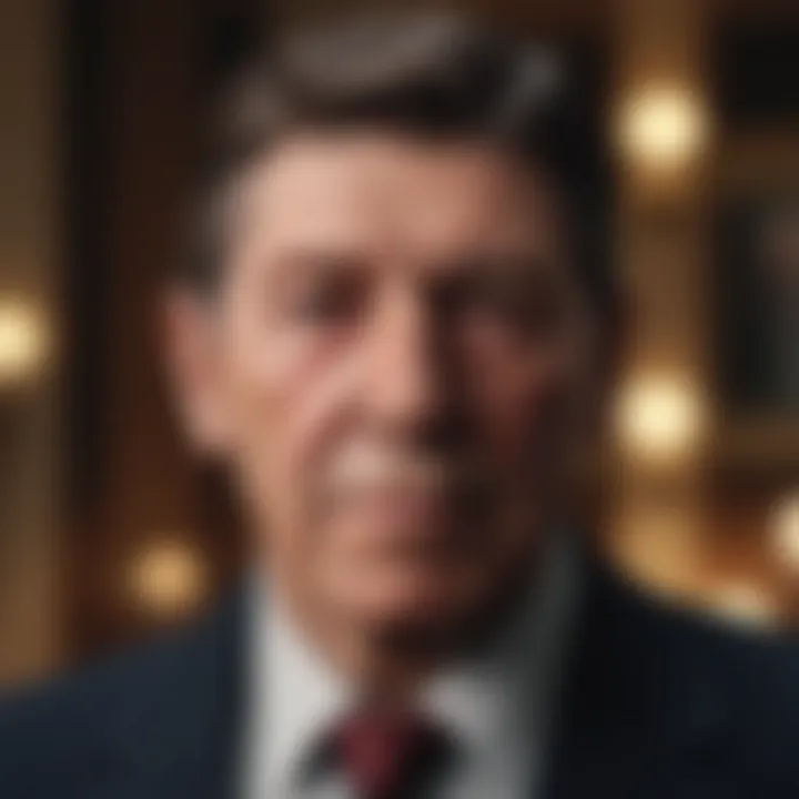 Cultural symbols associated with Reagan's influence on American society.
