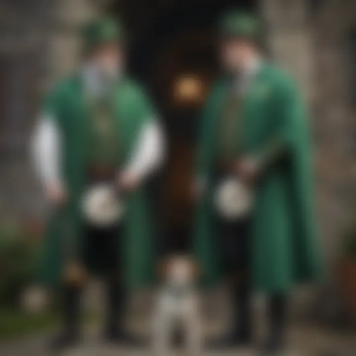 Traditional Irish attire worn during St. Patrick's celebrations