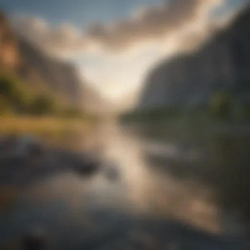 Scenic view of the Missouri River during the expedition