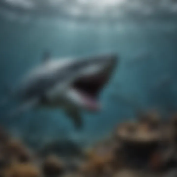 Exploring Megalodon Extinction Theories A visualization of various theories regarding the extinction of the megalodon, represented in an informative graphic.