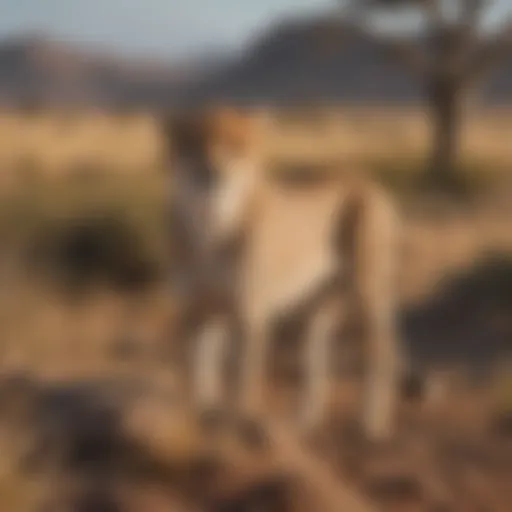 Vast savannah landscape showcasing the natural habitat of cheetahs