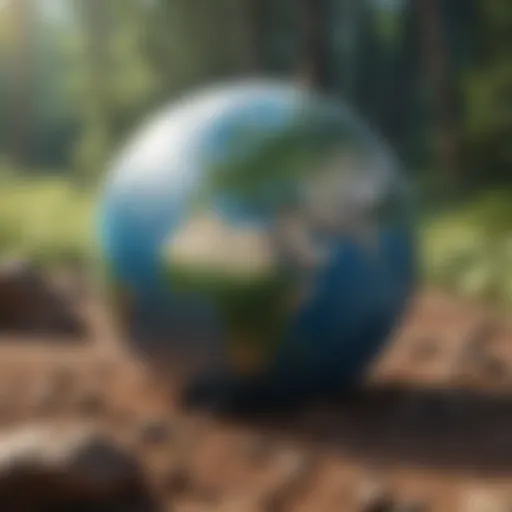 A vintage Earth Day poster showcasing environmental themes