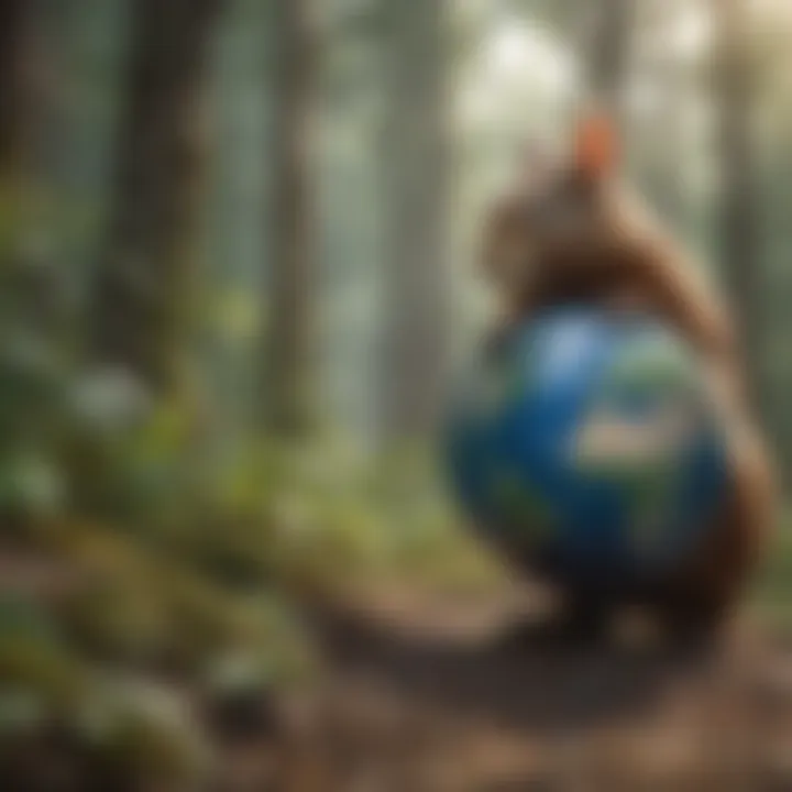 A gathering of individuals participating in Earth Day celebrations
