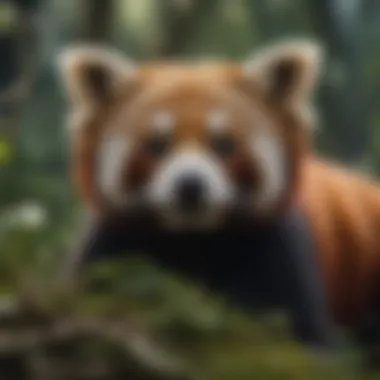 Understanding the Population Crisis An infographic illustrating the decline in red panda populations and the threats they face.