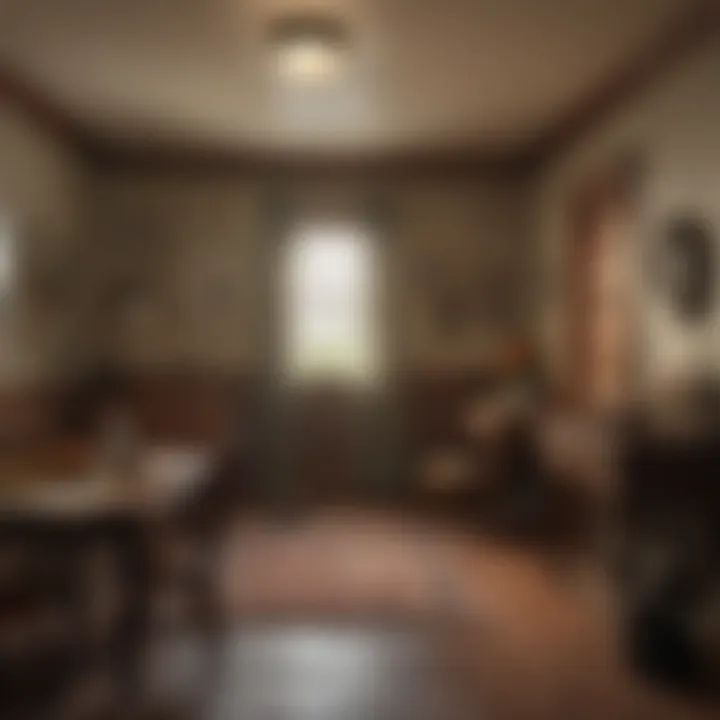 An illustrated depiction of a safe house used by escapees.