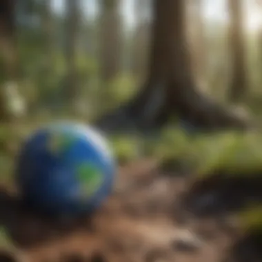 Symbolic representation of Earth Day