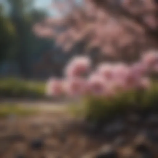 Blossoming flowers symbolizing the arrival of spring