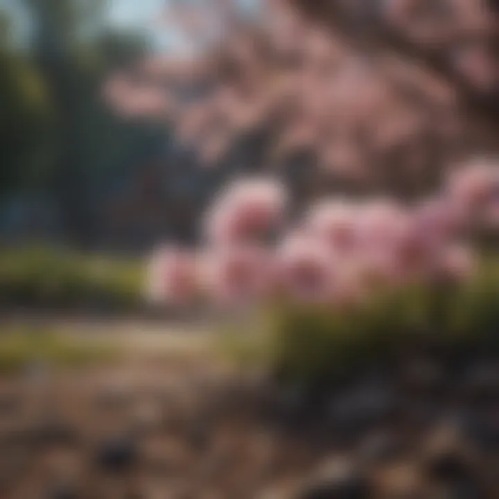Blossoming flowers symbolizing the arrival of spring