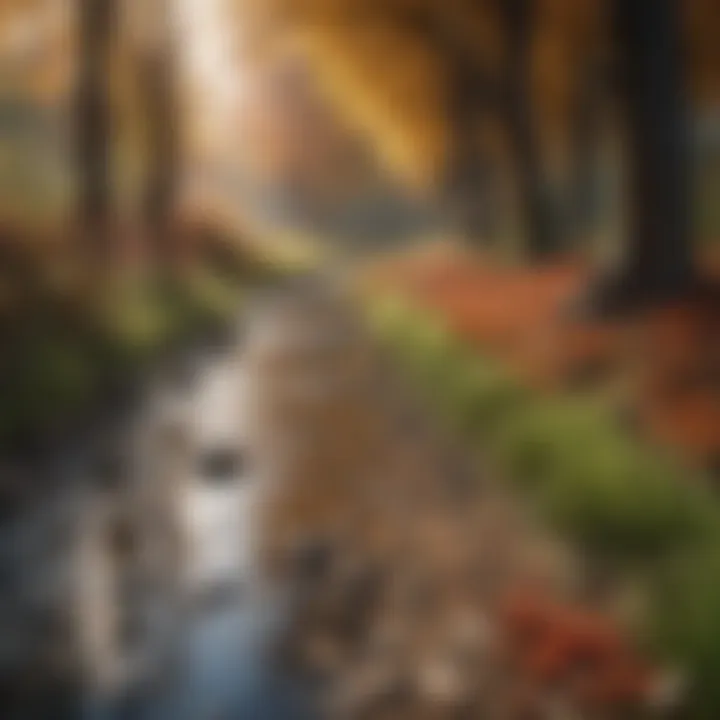 A vibrant landscape showcasing seasonal changes