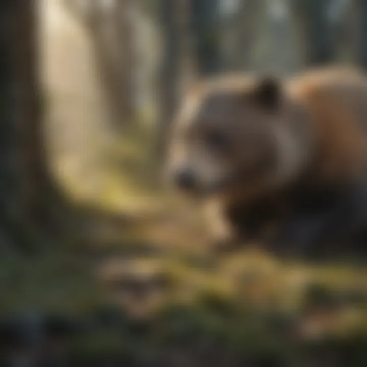 Wildlife emerging from hibernation in March