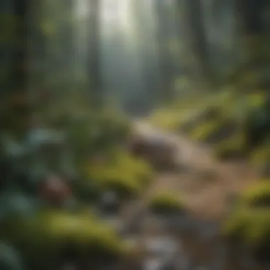A vibrant Earth surrounded by elements of nature