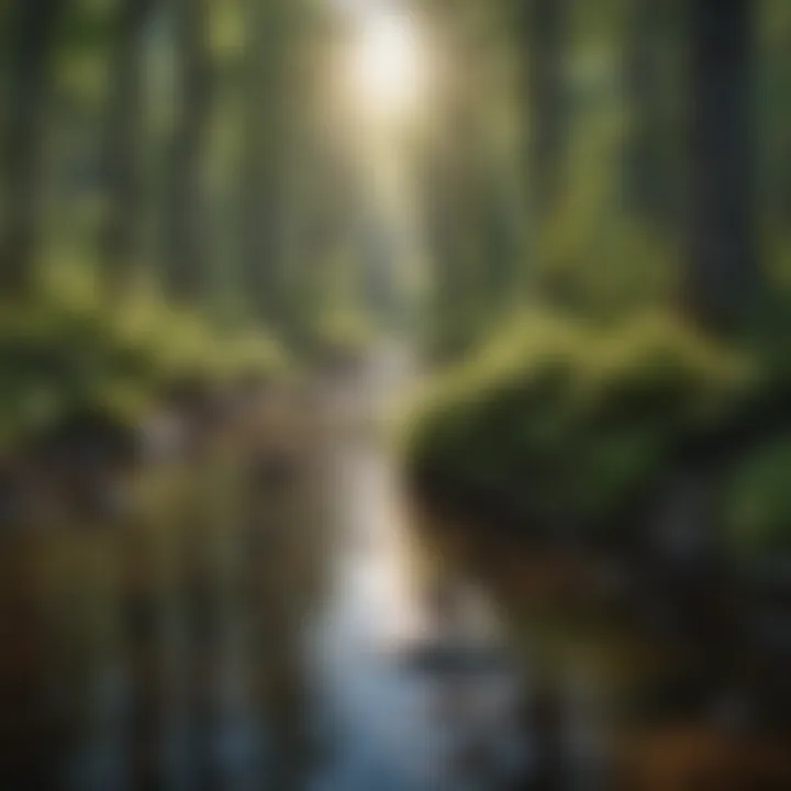 Diverse Ecology of Minnesota An expansive view of Minnesota's diverse ecosystems showcasing forests and wildlife.