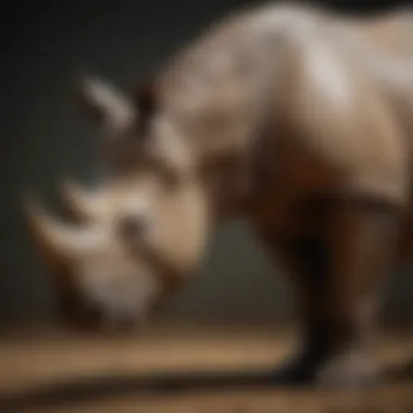 An Indian rhinoceros showcasing its unique skin folds.