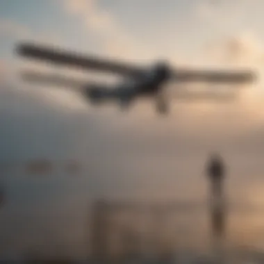 The Wright brothers celebrating their first successful flight