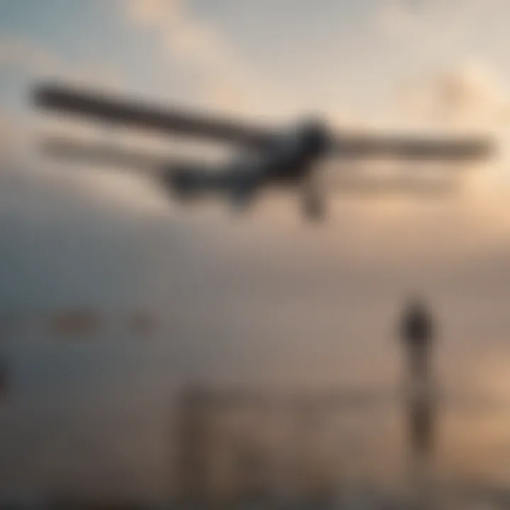 The Wright brothers celebrating their first successful flight