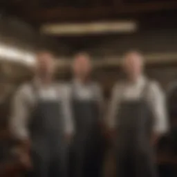 Portrait of the Wright brothers in their workshop
