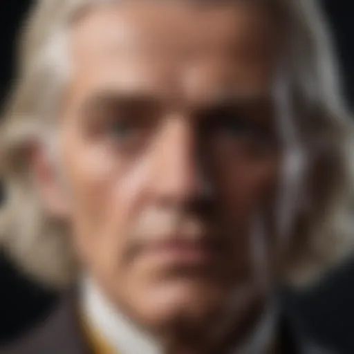 Portrait of Thomas Jefferson, reflecting his leadership and intellect