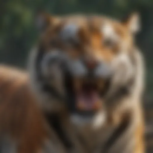 Magnificent Tiger Roaring