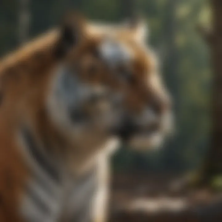 Tiger Marking Territory