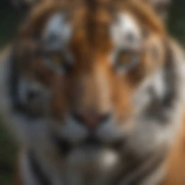 Tiger's Hypnotic Gaze and Focused Eyes