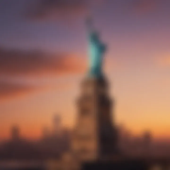 Tower of Liberty - Sunset Glow