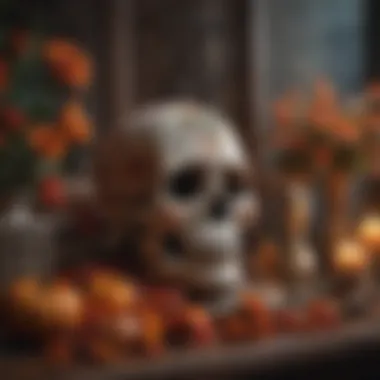 Traditional Dia de los Muertos Altar