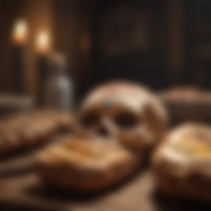 Traditional Day of the Dead Bread on Display