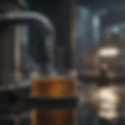 Advanced water filtration system demonstrating purification techniques