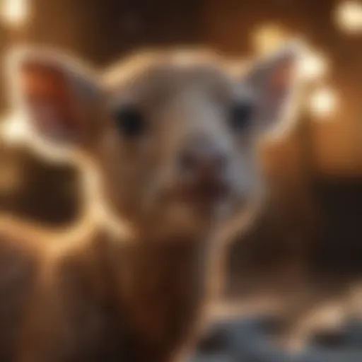 Symbolic representation of January birth animal