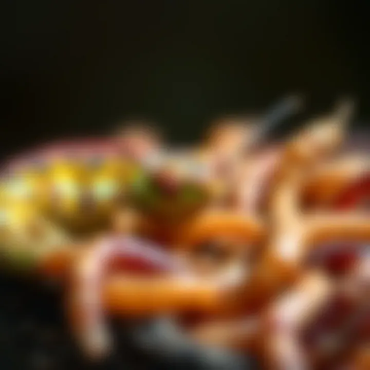 A close-up of crickets and worms, common food sources for chameleons