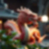 A majestic dragon representing strength and power in Chinese culture