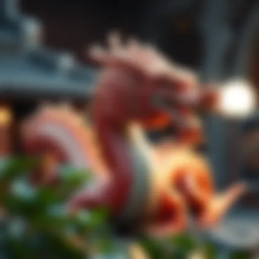 A majestic dragon representing strength and power in Chinese culture