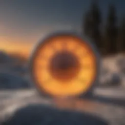 Graph depicting rising global temperatures