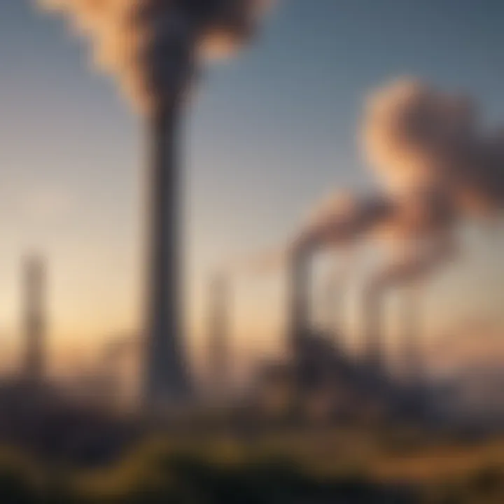 Smokestack emitting pollutants into the atmosphere